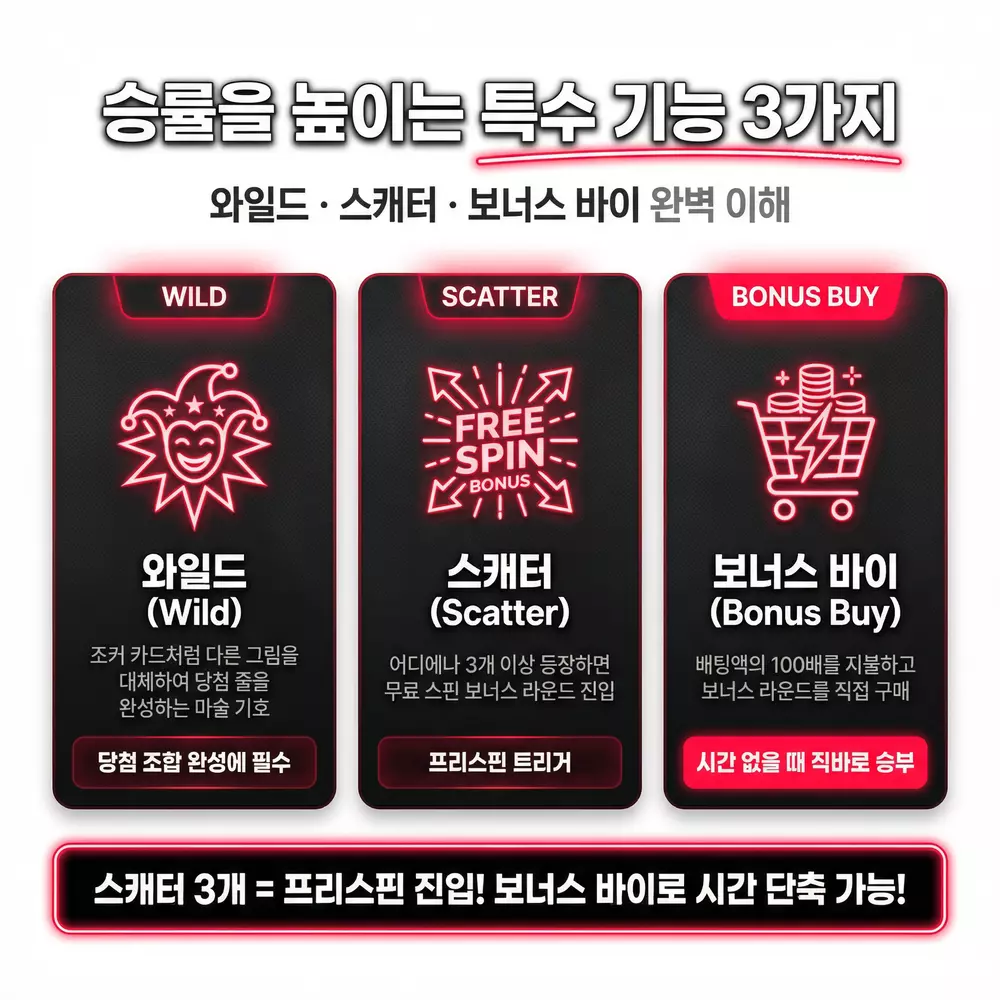 승률을 높이는 특수 기능 3가지